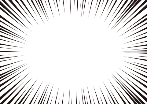 黒の集中線 集中線,黒,注目,強調,漫画,シンプル,背景,イラスト,素材,コピースペースのイラスト素材