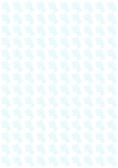 お花(水色)の壁紙 花,花柄,ゆるい,手描き,フリーハンド,デフォルメ,シンプル,かわいい,手書き,ラフのイラスト素材