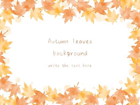 Light and beautiful hand-painted autumn leaves frame, autumn leaves, autumn, plant, JPG, PNG and AI