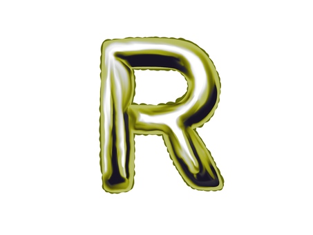 バルーン文字Rゴールド アルファベット,バルーン文字,風船,文字,かわいい,alphabet,rのイラスト素材