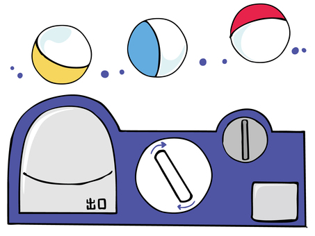 カプセルトイ マシーン ガチャ,マシーン,カプセル,カプセルトイ,主線あり,イラスト素材,広告,チラシ,cm,白背景のイラスト素材
