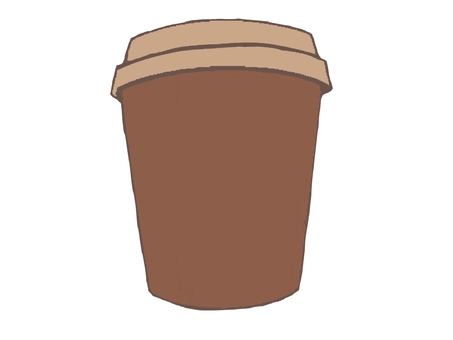 コーヒーカップ〜茶色〜 コーヒー,カップ,ホット,コップ,飲み物,ドリンク,透過,イラスト,シンプル,無地のイラスト素材