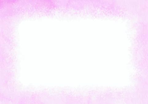 Illustration, pink, watercolor, frame, 