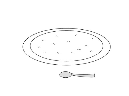 Illustration, rice, food, dish, 