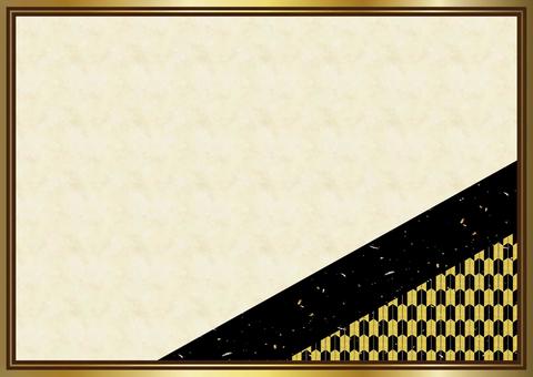 Gold-rimmed Japanese paper and Japanese pattern background material, JPG, PNG and AI Gold-rimmed Japanese paper and Japanese pattern background material, , JPG, PNG and AI
