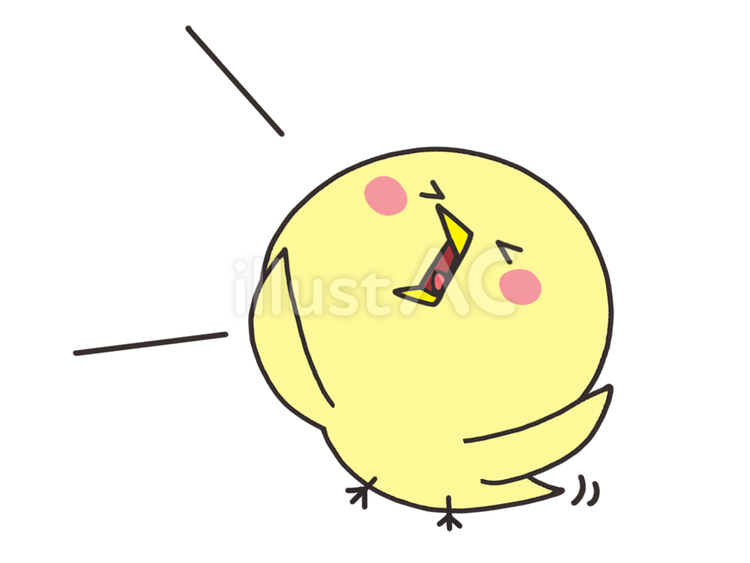 大声を出すひよこ ひよこ,大声,訴えるのイラスト素材