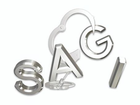 詐欺逮捕の文字・イメージ 文字,詐欺,手錠,逮捕,イメージ,立体,オリジナルのイラスト素材