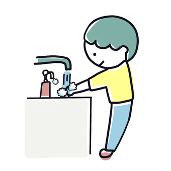 Illustration, hand wash, water supply, clean, 