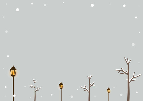 A4対応で印刷♪ ほっと安らぐ告知枠 冬,ポスター,ポストカード,チラシ,看板,印刷,プリンタ,a4,b5,お店のイラスト素材