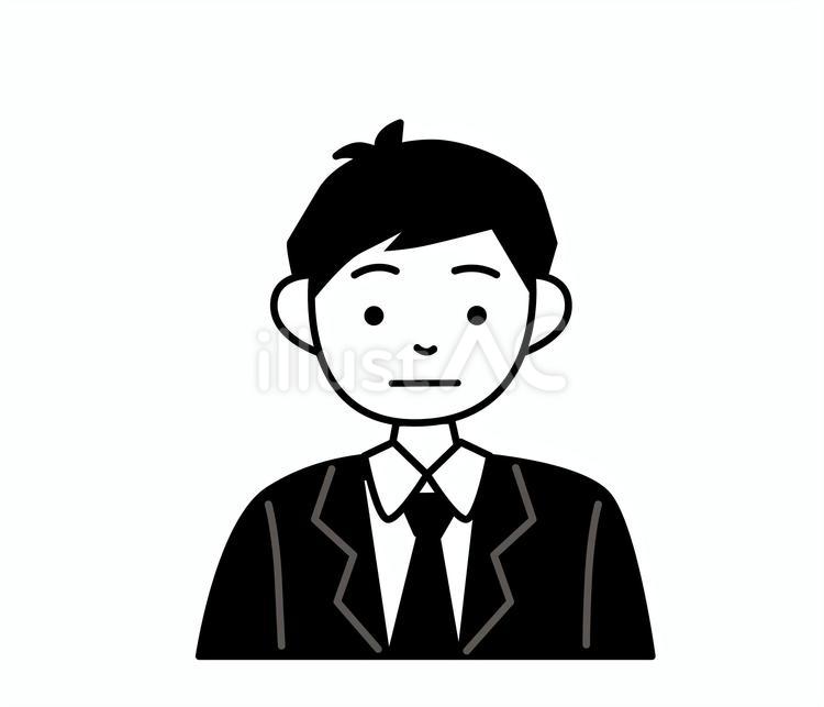 喪服の男性 人,イラスト,男性のイラスト素材