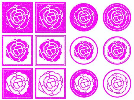 Carnation mark (pink), , JPG and PNG