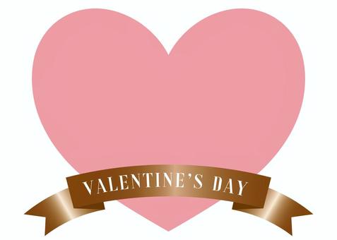 Illustration, valentinstag, herzrahmen, farbbandrahmen, 