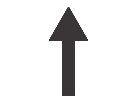 シンプルな矢印（上）03 矢印,上,アイコン,マーク,シンプルのイラスト素材