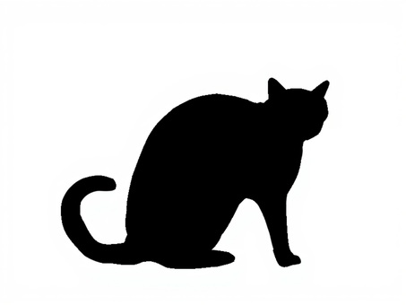 猫。。 猫,シルエット,動物,背景透過,黒猫,イラスト,素材,透過png,アイコン,ペットのイラスト素材
