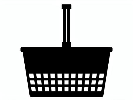 シルエット_買い物カゴA シルエット_買い物カゴA シルエット,買い物,カゴのイラスト素材