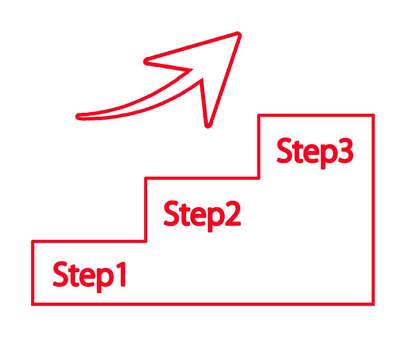ステップアップ（挑戦） ステップ,フェーズ,矢印,階段,向上,レベルアップ,スキルアップ,出世,昇進,達成のイラスト素材