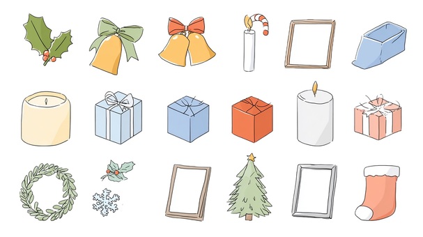 クリスマスアイコンセット