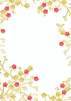 梅花圖案框架, JPG 和 PNG 梅花圖案框架, 中華風, 模式, 處理, JPG 和 PNG