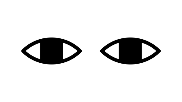 じーっと見つめるリアル風の目　無表情 目,瞳,眺める,人物,アイコン,かわいい,ポップ,カジュアル,ゆるい,おしゃれのイラスト素材