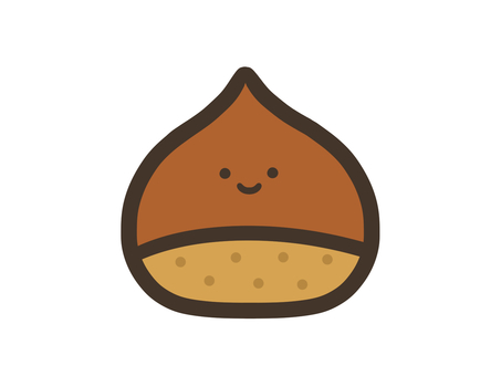 栗 栗,モンブラン,食べ物,キャラクター,くり,秋の味覚,食材,秋のイラスト,季節の素材,秋のイラスト素材