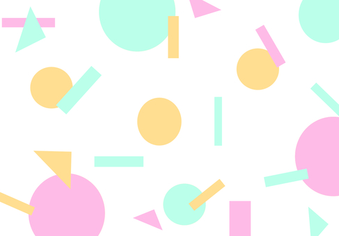 丸　三角　四角 手描き,素材,メッツセージカード,付箋,形,シンプルのイラスト素材