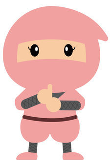 クノイチ クノイチ,忍者,忍術,忍び,歴史,キャラクター,かわいい,忍法,女の子,女性のイラスト素材