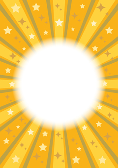 星の集中線の縦背景_黄_中央 集中線,放射,背景,縦,星,キラキラ,黄,輝き,放射状,効果線のイラスト素材