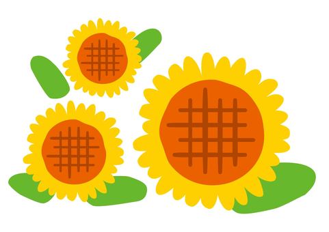 Illustration, sunflower, summer, summer vacation, JPG, PNG and AI