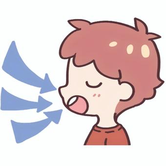息を吸う男の子 男の子,男子,幼児,横顔,息を吸う,子ども,顔,生徒,人物,男児のイラスト素材