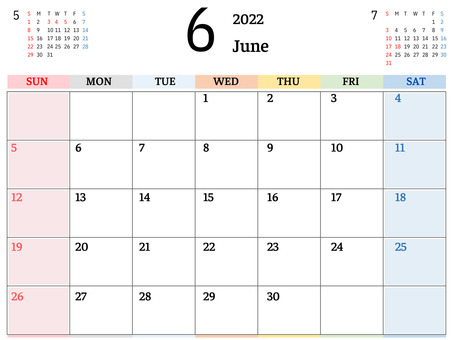 2022년 6월 달력 ver3, JPG 및 AI 2022년 6월 달력 ver3, , JPG 및 AI