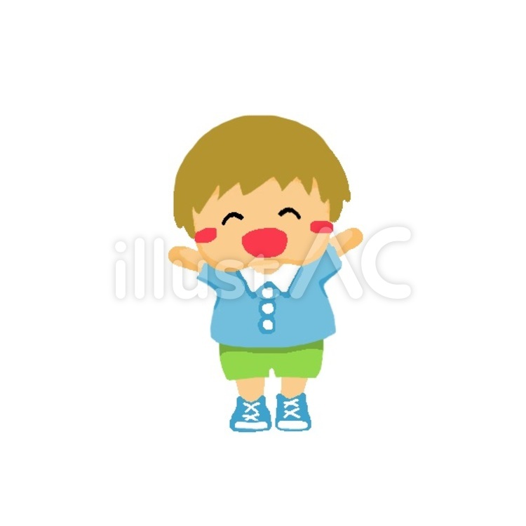 男の子 可愛い,男の子,青のイラスト素材