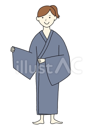 旅館浴衣の着方(女性 無地)工程③