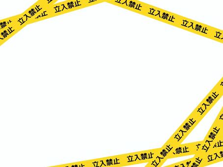 黄色い立入禁止のテープライン背景 立入禁止,規制,事件,事故,封鎖,工事,テープ,危ない,止まれ,警戒のイラスト素材