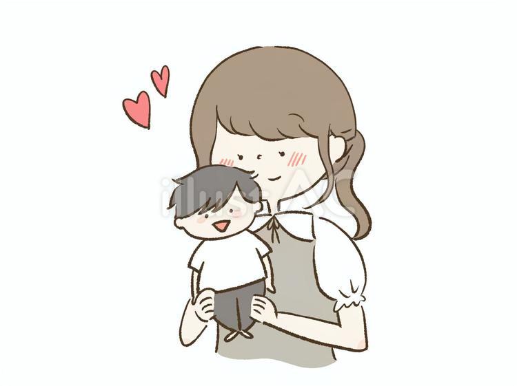 推しのぬいぐるみを大切にする女の子 推し,推し活,ぬいぐるみのイラスト素材