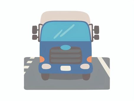 道路を走るトラック トラック,車,走行,運転,移動,道路,交通,仕事,輸送,配送のイラスト素材