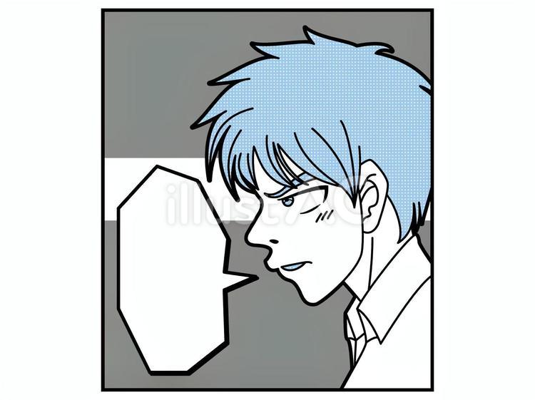 漫画風　横顔男性 人物,漫画,コミックのイラスト素材