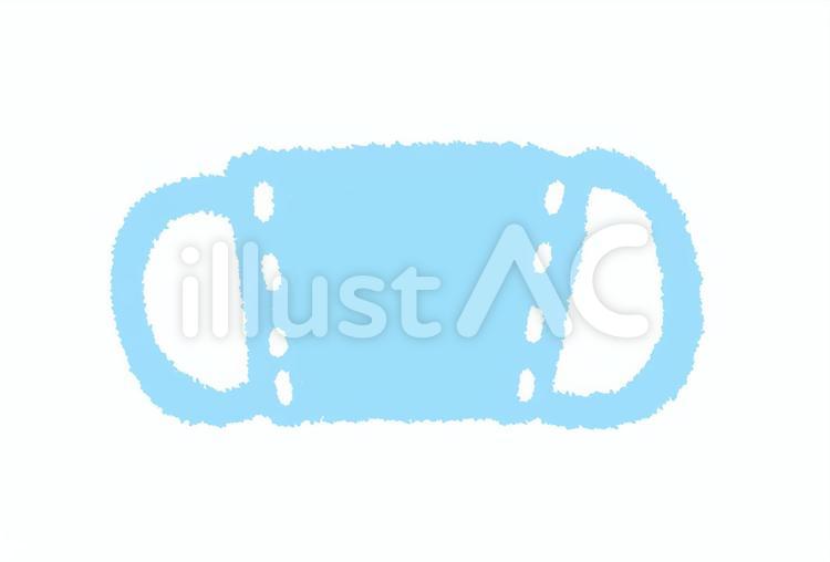マスク マスク,青,布マスクのイラスト素材