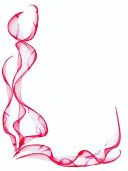 curved frame, JPG curved frame, frame, background, red, JPG