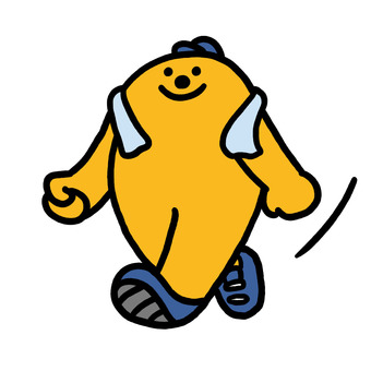 ウォーキングくん ウォーキングくん 生活,日常,ライフスタイル,ウォーキング,ダイエット,健康,歩くのイラスト素材