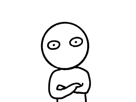 点目の人 人,顔,表情,点目,驚き,びっくり,コミカル,おもしろい,オリジナル,挿し絵のイラスト素材