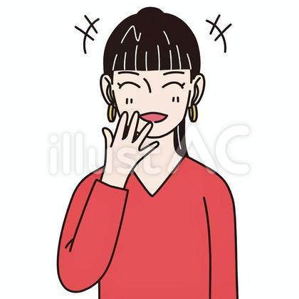 【アイコン用画像】女性_朗らかに笑う_5