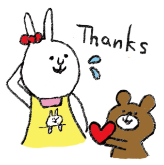 Thank you for your daily routine of Hanako, line, feeling, will give, JPG, PNG and AI