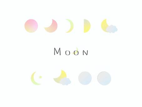 Illustration, month, moon, full moon, 