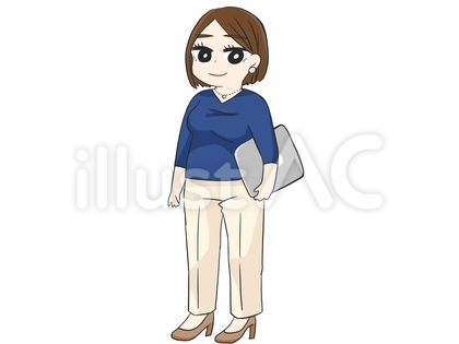 ぽっちゃりしたキャリアウーマン