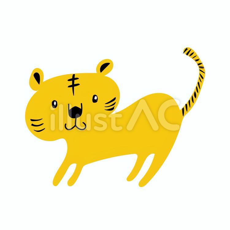 ゆるとら。 トラ,虎,寅のイラスト素材