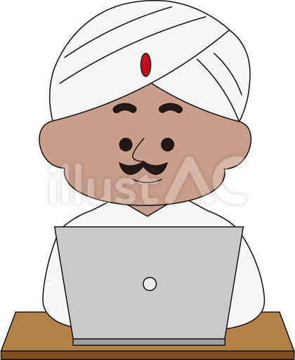 インド人 ノートパソコン