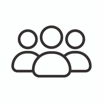 グループアイコン グループ,チーム,ワーク,コミュニティ,協力,連携,仲間,共同,作業,組織のイラスト素材