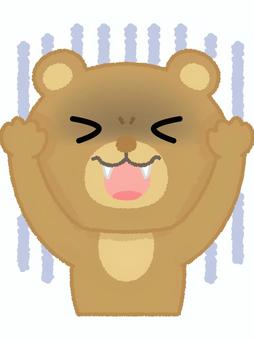 くま絶望 クマ,絶望,ショック,動物,ベアーのイラスト素材