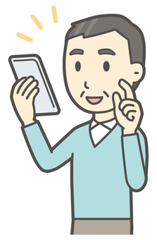  ニット中年男性-094-バスト