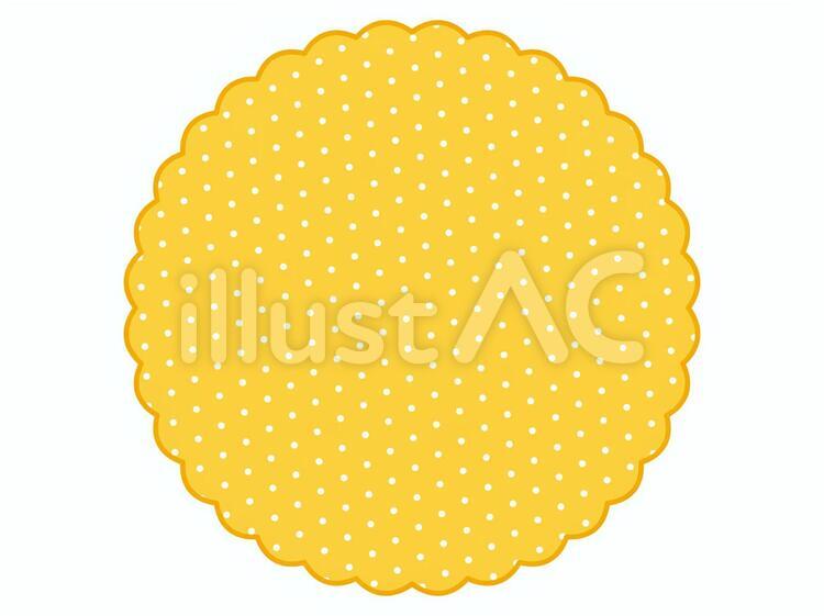 水玉　黄色 水玉,黄色,yellowのイラスト素材